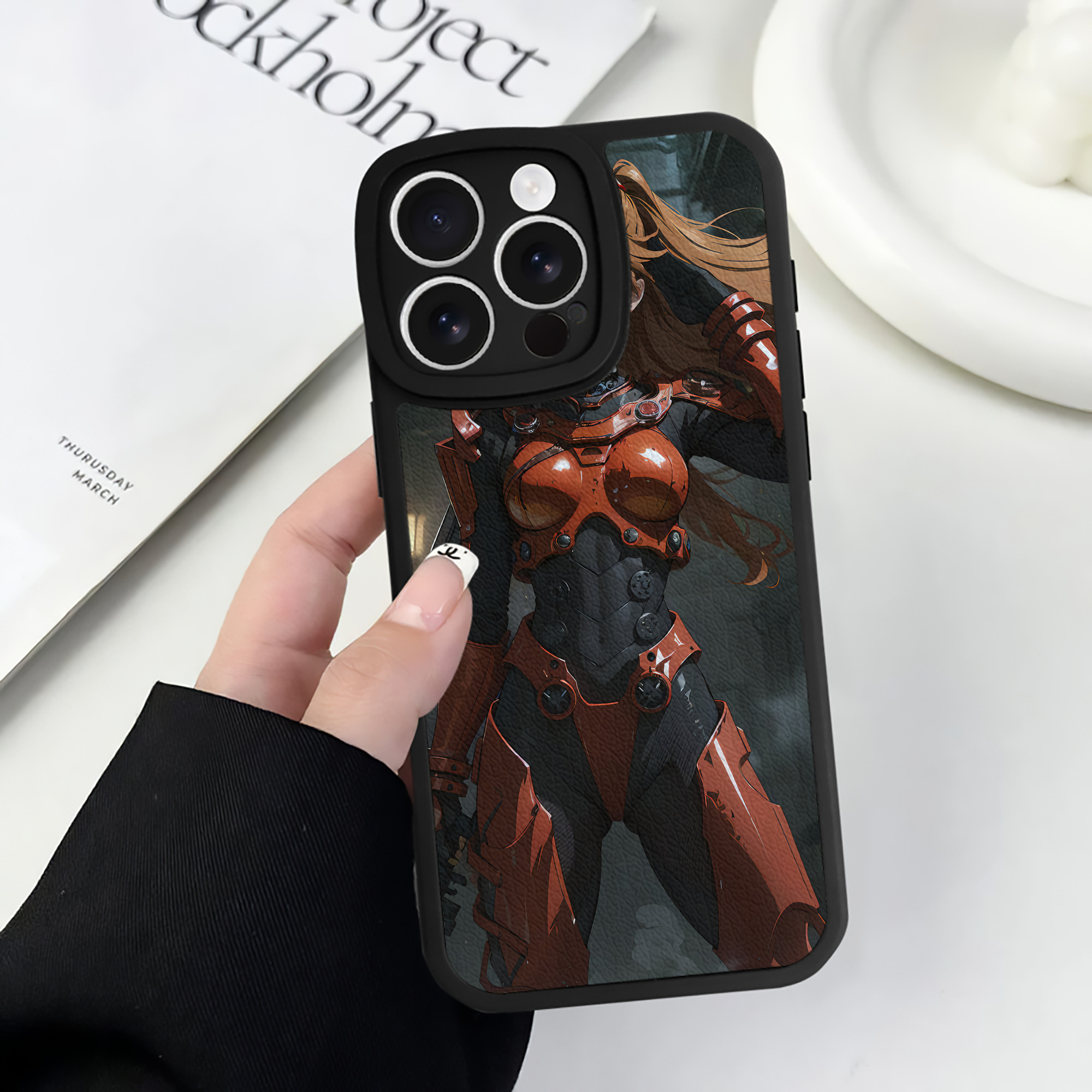 （画像用） EVA 新世紀エヴァンゲリオン 【iPhone 16シリーズ対応】シリコンスマホケース（レザー調） 材質：シリコン